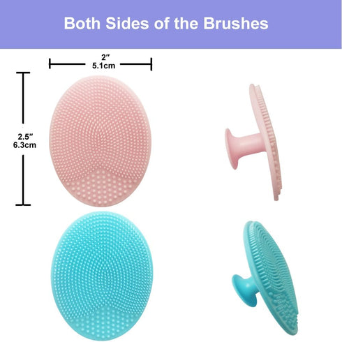 9-in-1 Face Scrubber Face Cleaning Brushes Super Soft Silicone Face Cleanser Brush and Facial Cleansing Massager Brush Face Cleansing Brush Set...