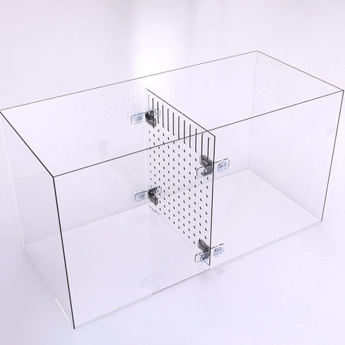 Aquarium Fish Tank Divider Acrylic Isolation Grid Board with Suction Cups Included Clear Fish Separator Transparent Plate Baffle Cover Blocking Fi...
