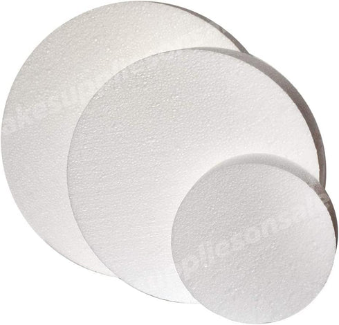 10" Round Cake Dummy 6" High Foam Cake Dummies Polystyrene Circle Dummy for Wedding Birthday Cakes Crafting Modeling Art Project Displays...