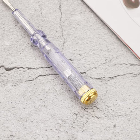 Fielect 3pcs Tester Screwdriver, Voltage Tester Light Circuit Tester Electric Test Pen Screwdriver AC100-500V Clear...