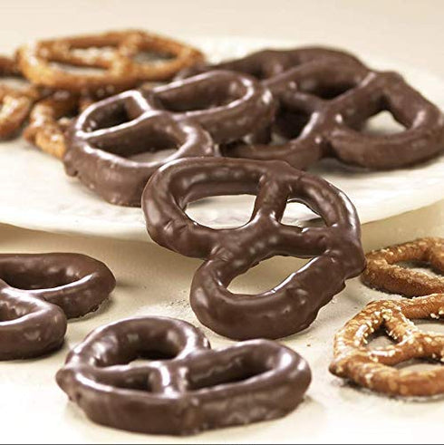 Asher's Chocolates, Chocolate Covered Pretzels, Gourmet Sweet and Salty Candy, Small Batches of Kosher Chocolate, Family Owned Since 1892 (6.5oz, ...