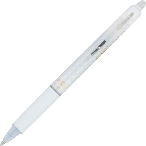 Pilot FriXion Clicker Checker Design Erasable Gel Pens, Extra Fine Point, 0.5mm, White Barrel, Black Ink, Pack of 3 Pens...
