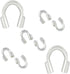 50pcs Adabele Authentic 925 Sterling Silver Hypoallergenic Wire Guard Thread Protector Loop Guardian (Hole 1.5mm/0.6") for Jewelry Making SS369...