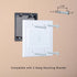 2 Gang Wall Plate White 2 Pack, Silicone Cable Pass Through Wall Plate for Power Cable, Audio Video and Ethernet Cable, Speaker Wire Management (W...