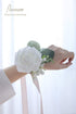 Floroom Artificial Flowers 25pcs Real Looking White Foam Fake Roses with Stems for DIY Wedding Bouquets Bridal Shower Centerpieces Floral Arrangem...