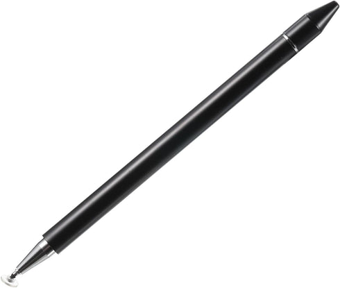 MECCANIXITY Ballpoint Pen with Stylus Tip 2 in 1 Ink Pen & Fine Point Disc Stylus Pens for All Capacitive Touch Screens Universal, Black......