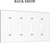 Decorative Switch Plate Covers Forest Spring Enchanted Fairy Wonderland Green Ground 4 Gang Device Light Switch Cover Quad Toggle Wall Plate Elect...