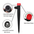 50pcs Adjustable Drip Irrigation Emitters for 1/4" Drip Irrigation Tubing Adjustable 360 Degree Water Flow Drippers Sprayer Drip Sprinklers with S...