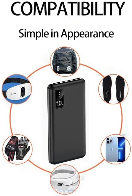 Portable Charger 10000mAh 5V/2A Power Bank, USB-C Fast Charging Power Bank Battery Pack......