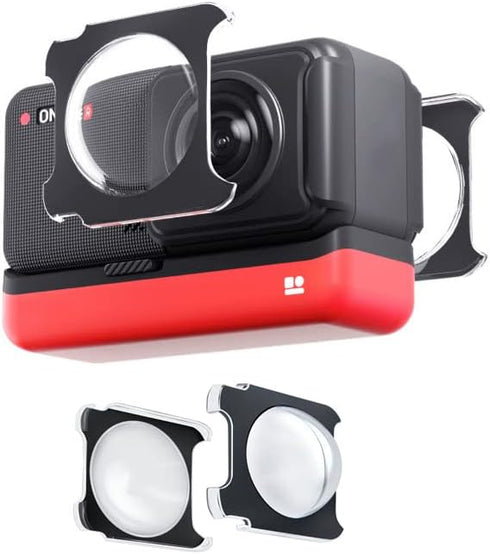 Sticky Lens Guards for Insta360 ONE RS/R Lens Guards for Dual-Lens 360 Mod Insta 360 ONE R/RS Protector Action Camera Accessory...