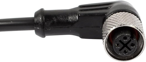 uxcell M12 2M Female Right Angle 4Pin Connector Aviation Socket Electrical Cable...