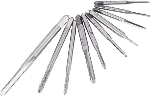 10PCS Micro Taps Bit Hand Screw Thread Taps M1 to M3.5 Thread Screw Tap Tool Set...