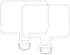 2pcs Transparent Phone Tether Tabs for Clear Phone Cases, Cell Phone Tether Replacement for iPhone Smartphone Case (Square Type - Silver Buckle)...