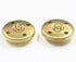 12 Piece Metal Blazer Button Set - for Blazer, Suits, Sport Coat, Uniform, Jacket 25mm (Gold)...