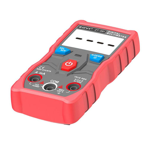 ZT-S6+ Smart Multimeter: Auto-Ranging, Non-Contact Voltage Testing, Backlit Display, Ideal for Hobbyists, Car Owners, and Home Use, Compact and Li...