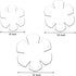 TXIN Set of 3 Bowl Cozy Template, Flower Bowl Pattern Template, Clear Acrylic Bowl Wrap Pre Cut on Fold Stencil, DIY Microwave Bowl Holder Patchwo...