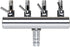 Stainless Steel Aquarium Fish Tank 4 Ways Air Flow Splitter Lever Control Valve...
