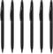 Unibene Slim Metallic Retractable Ballpoint Pens - Matte Black, Nice Gift for Business Office Students Teachers Wedding Christmas, Medium Point(1 ...