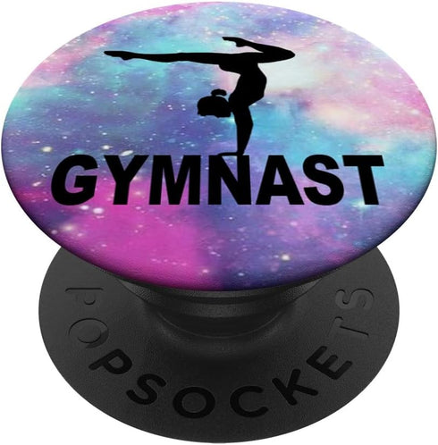 Gymnastics Gymnast Galaxy Nebula Background PopSockets PopGrip: Swappable Grip for Phones & Tablets PopSockets Adhesive PopGrip...