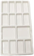 14 Wells Ceramic Artist Paint Palette - 8 Inch Porcelain Watercolor Painting Palette Ceramic Mixing Tray for Painters...