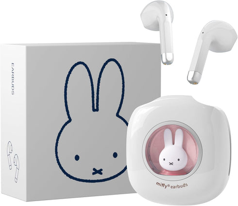 Miffy Bluetooth Wireless EarBuds Headset (Pink)?IPX5 Waterproof Ear Buds Headphones...