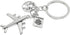 PHAETON 20PCS Earth Airplane Keychains Pilot Aviator Key Chains Journey Aircraft Airplane Pendant Travel Keyring Friendship Jewelry Diy Handmade F...