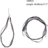 arricraft 100PCS 17.7" Multi-Strand Ribbon Necklace Cord with 3 Loops Waxed Cord Organza Ribbon Alloy Lobster Claw Clasps Chains for Necklace Maki...