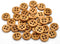 PEPPERLONELY Brand 200PC Natural 4 Hole Scrapbooking Sewing Wood Buttons 11mm (3/8 Inch)...