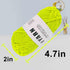 4 Pcs Glow in The Dark Yarn, Sewing Supplies,(55yd 50m) for Crocheting for DIY Arts, Crafts & Sewing Beginners Glow in The Dark Party (Cold Lemon ...
