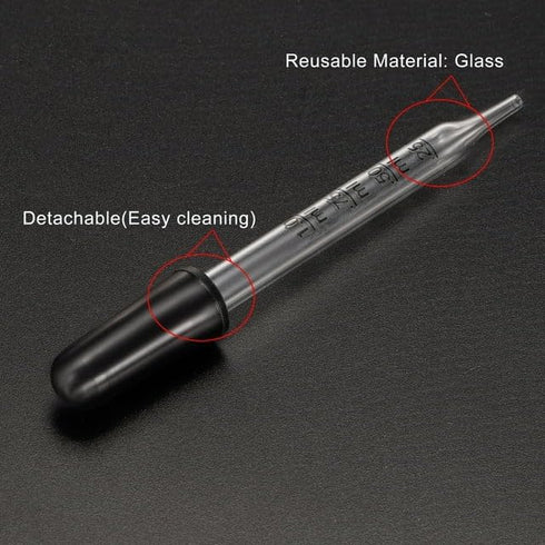 1ml Eye Dropper Glass Liquid Dropper 1ml Capacity Fit for Essential Oils Dropping Pipettes for Resin Lab Bottles and Jars...