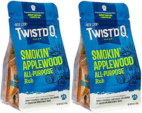 Twist'd Q - Smokin' Applewood All-Purpose Rub - American Royal - 2 Pack...