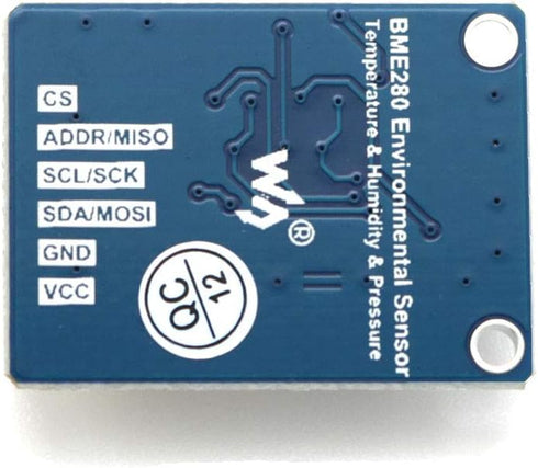 Waveshare BME280 Environmental Sensor, Temperature, Humidity, Barometric Pressure Detection Module I2C/SPI Interface for Weather Forecast, IoT Pro...