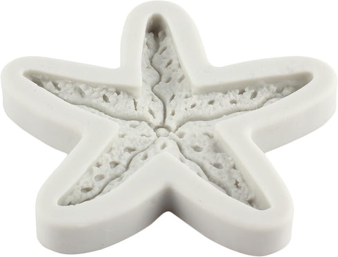 Starfish Silicone Fondant Mold Marine Theme Cake Molds For Sugar Cake Decorating Cupcake Topper Candy Chocolate Gum Paste Polymer Clay...