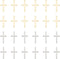 UNICRAFTALE about 60Pcs 2 Colors Stainless Steel Cross Connector Charms Links Easter Theme Crucifix Cross Charms Double Hole Sideways Cross Links ...
