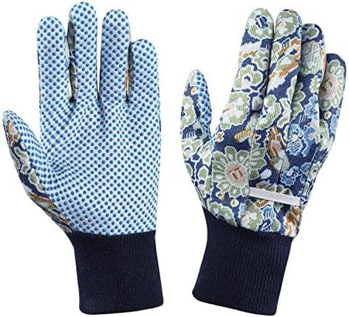 2 Pairs Gardening Gloves For Women, Ladies Gardening Gloves Floral Garden Gloves With Elastic Cuffs And Non-Slip For Yard, Fishing, Camping...
