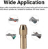 11pcs 4-jaw Copper Drill Chuck Collet Set for Mini Electric Grinder Rotate Tool 0.5-3.2mm Rotating Tool Accessories with Collet Cap...