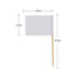 200 Pack Blank Toothpick Flags Food Cheese Labels Cheese Markers for Charcuterie Board, Cupcake, Party Decoration (White)...