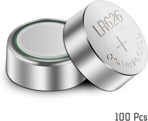 100pcs Durable R626 377 SR626 177 AG4 1.5V Alkaline Coin Button Cell Batteries...