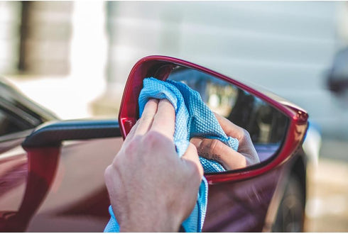 The Rag Company - Diamond Weave Glass & Window - Detailing Towels to Polish Mirrors & Chrome, Snakeskin Like Texture, Lint-Free, Streak-Free, 280g...