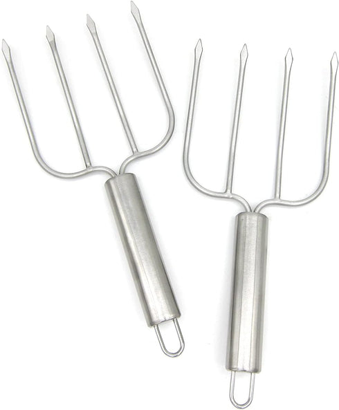 KAYCROWN Stainless Steel Turkey & Roast Lifters, Set of 2 - Turkey and Poultry Lifters Roaster Poultry Forks Great for Thanksgiving, Transfer Turk...
