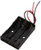 6 Pieces 3 Slots x 1.5V AAA Battery Case Holder Battery Spring Clip Storage Box with 6 inches Wire Leads...