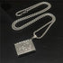 Holy Bible Book Pendant Necklace Openable Prayer Bible Verse Religious Christian Necklace for Men and Women...