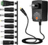 Belker 36W Universal 3V 4.5V 5V 6V 7.5V 9V 12V AC DC Adapter Power Supply for LCD LED Light Strip Router HUB Speaker Smart Phone TV Box 1A 1.5A 2A...