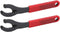 2Pcs Bicycle Center Shaft Removal Tool Eight Character Wrench Mountain Bike Fixed Gear Bottom Bracket Tool Flywheel Locking Ring Character Wrench ...