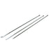 8pcs Stainless Steel Laboratory Micro Spoon Reagent Scoop Laboratory Mixing Spatula Set for Deep Bottles and Jars Silver...
