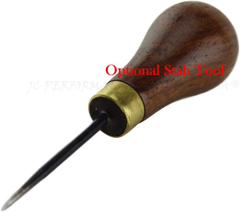 JC Performance Leather Sewing Awl Quick Stitch Repair Tool Set Heavy Duty Thread (with Awl, Black)...