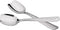 IMEEA Flat Edge Cooking Spoon 18/8 Stainless Steel Serving Spoon 10-Inch Mixing Spoon, Set of 2...