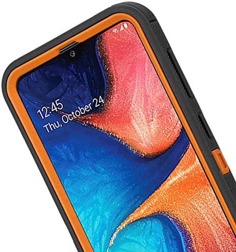Annymall Heavy Duty Defender Armor Case - Built-in Screen Protector for Samsung Galaxy A20/A30/A50...