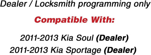 KeylessOption Keyless Entry Car Remote Flip Ignition Key Fob for 2011-2013 Kia Soul 2012-2013 Kia Sportage...