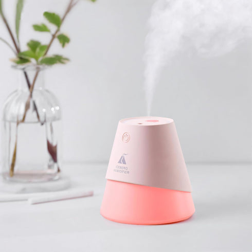 3-in-1 Aromatherapy Diffuser Humidifier?With Fan and Night Light Function, Easy to Carry Aroma Diffuser Humidifier with Seven Color Ambient Lights...